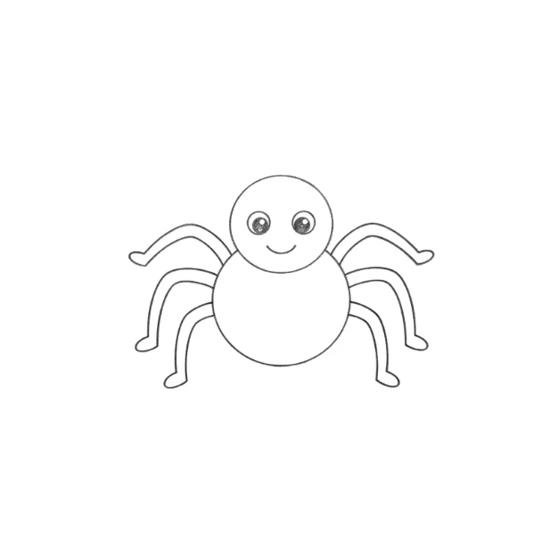 Spider Drawing Easy