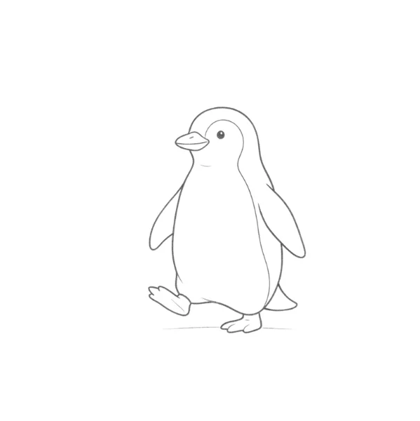 Walking Penguin Drawing