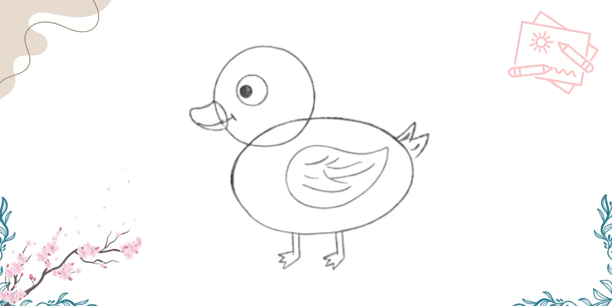 how to draw duck