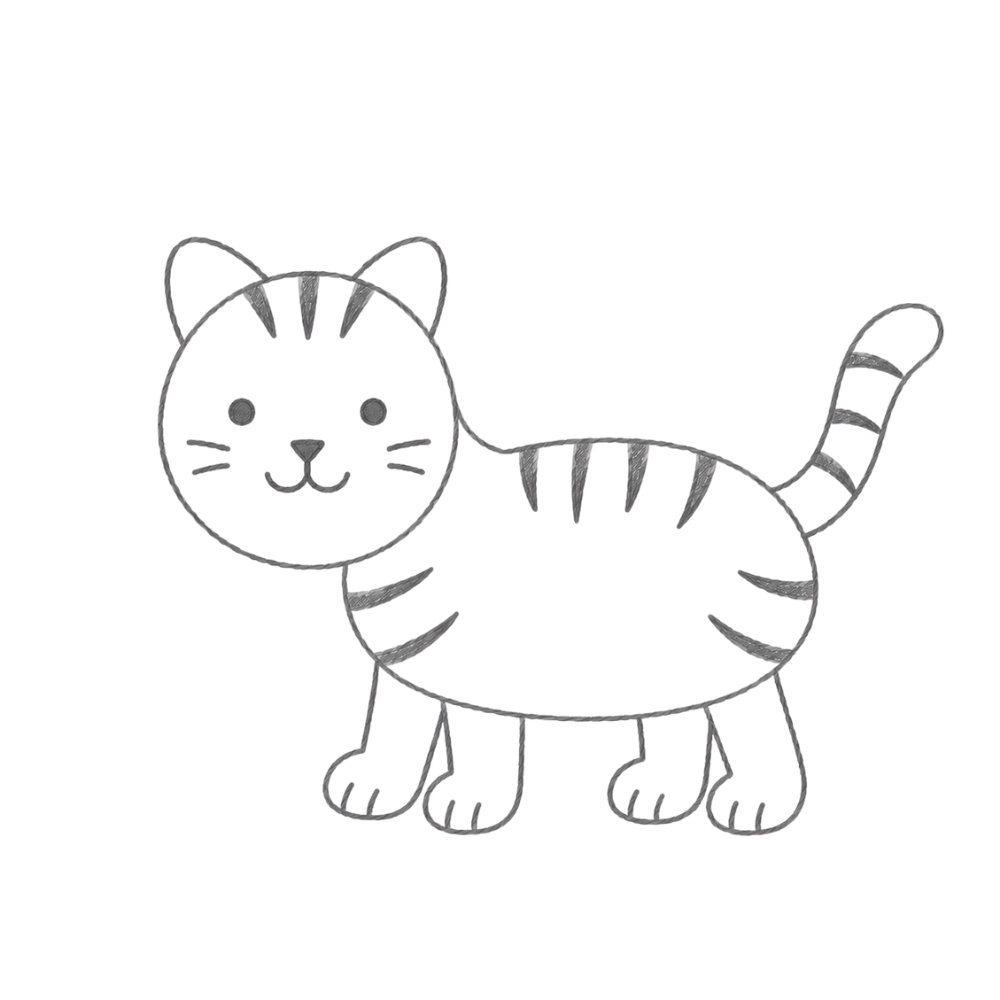 Final clean drawing with balanced detail